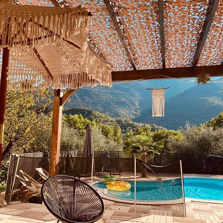 2P Au Coeur Des Montagnes Avec Piscine Chauffee Apartment Puget-Théniers Exterior foto